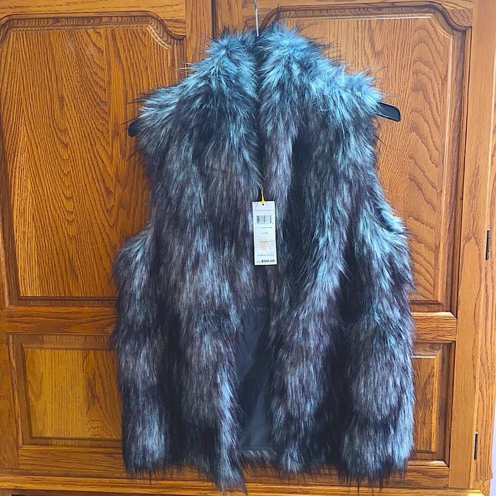 faux fur vest